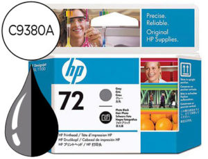 INK-JET HP 72 CABEZAL GRIS Y NEGRO FOTO DESIGNJET T610/1100