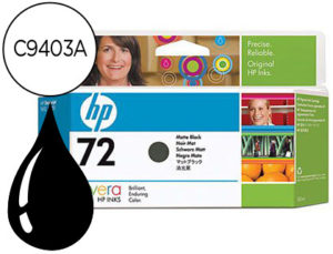 INK-JET HP 72 NEGRO MATE DESIGNJET T610/1100 -130ML-