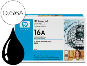 TONER HP 16A NEGRO -12000PAG- LASERJET 5200