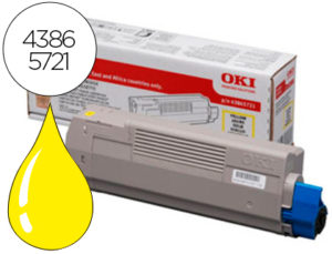 TONER OKI C5850/5950/MC560 AMARILLO -6000PAG- TYPE C11