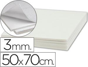 CARTON PLUMA LIDERPAPEL ADHESIVO 1 CARA 50X70 CM ESPESOR 3 MM