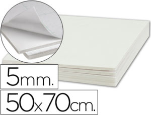 CARTON PLUMA LIDERPAPEL ADHESIVO 1 CARA 50X70 CM ESPESOR 5 MM