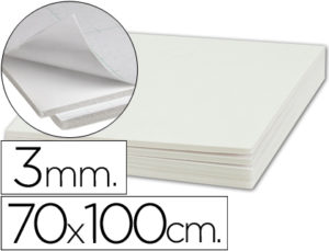 CARTON PLUMA LIDERPAPEL ADHESIVO 1 CARA 70X100 CM ESPESOR 3 MM