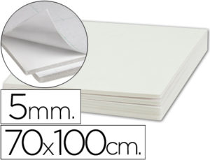 CARTON PLUMA LIDERPAPEL ADHESIVO 1 CARA 70X100 CM ESPESOR 5 MM
