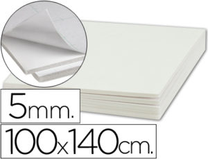 CARTON PLUMA LIDERPAPEL ADHESIVO 1 CARA 100X140 CM ESPESOR 5 MM