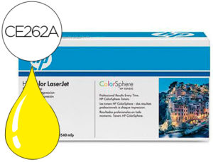 TONER HP COLOR LASERJET CP4025/CP4525 -CE262A- AMARILLO 11.000 PAGS