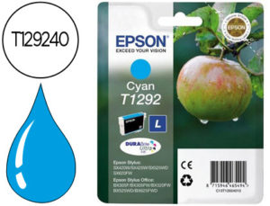 INK-JET EPSON STYLUS T1292 CIAN SX420W / 425W / OFFICE BX305F / BX320F -ALTA CAPACIDAD-