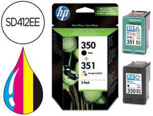 INK-JET HP N.350 N.351 DUAL PACK DJ 4260 4360 J5730 J5780 J5785 J6410 J6415 J6424