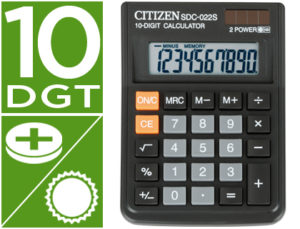 CALCULADORA CITIZEN SOBREMESA SDC-022 S 10 DIGITOS