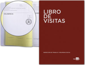 LIBRO LIDERPAPEL DIN A4 100 H REGISTRO DE VISITAS DE LA INSPECCION DE TRABAJO