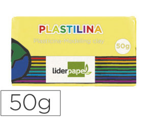 PLASTILINA LIDERPAPEL AMARILLO CLARO UNIDAD -TAMAÑO PEQUEÑO