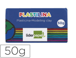 PLASTILINA LIDERPAPEL AZUL OSCURO UNIDAD TAMAÑO PEQUEÑO