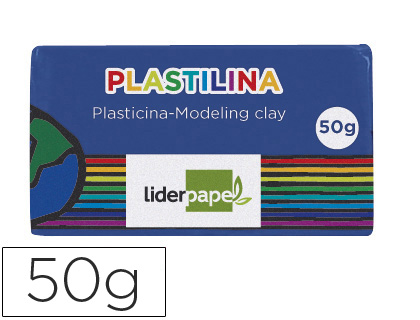 PLASTILINA LIDERPAPEL AZUL OSCURO UNIDAD TAMAÑO PEQUEÑO