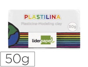 PLASTILINA LIDERPAPEL BLANCO UNIDAD TAMAÑO PEQUEÑO