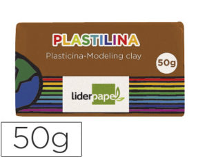 PLASTILINA LIDERPAPEL MARRON UNIDAD TAMAÑO PEQUEÑO