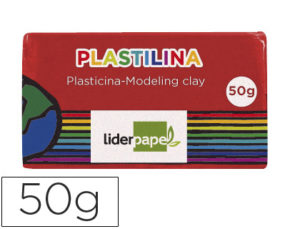 PLASTILINA LIDERPAPEL ROJO UNIDAD TAMAÑO PEQUEÑO