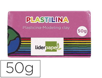 PLASTILINA LIDERPAPEL ROSA UNIDAD TAMAÑO PEQUEÑO