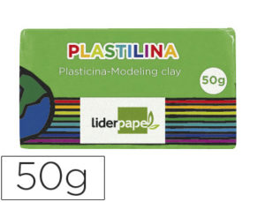 PLASTILINA LIDERPAPEL VERDE CLARO UNIDAD TAMAÑO PEQUEÑO
