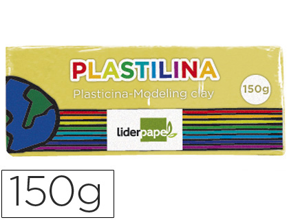 PLASTILINA LIDERPAPEL AMARILLO CLARO UNIDAD TAMAÑO MEDIANO