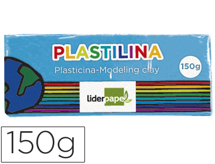 PLASTILINA LIDERPAPEL AZUL CLARO UNIDAD TAMAÑO MEDIANO