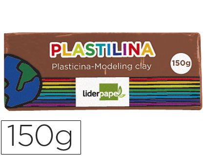 PLASTILINA LIDERPAPEL MARRON UNIDAD TAMAÑO MEDIANO