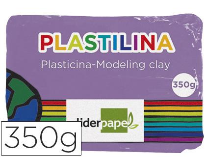 PLASTILINA LIDERPAPEL LILA UNIDAD TAMAÑO GRANDE