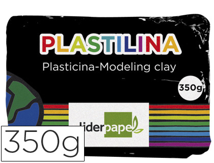 PLASTILINA LIDERPAPEL NEGRO UNIDAD TAMAÑO GRANDE