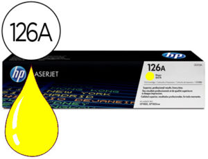 TONER HP LASERJET CP1025 MFP M175A CE312A AMARILLO 1000 PAG
