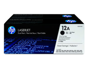 TONER HP LASERJET 1010 1012 1015 1018 1020 1022 3015 3020 3030 3050 3052 3055 12A NEGRO PACK 2 2.000 PAG