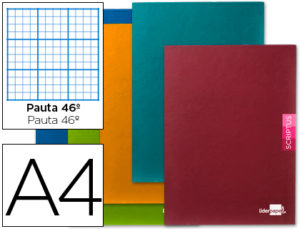 LIBRETA LIDERPAPEL SCRIPTUS A4 48 HOJAS 90G/M2 RAYADO Nº46