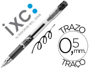 ROTULADOR ROLLER INOXCROM GEL CAMPUS CON GRIP NEGRO 0,5 MM
