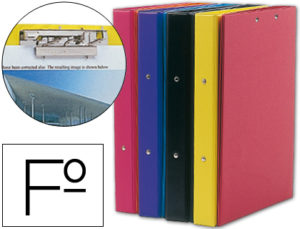 CARPETA LIDERPAPEL 4 ANILLAS 40 MM REDONDAS PLASTICO FOLIO CON MINICLIPS COLORES FROSTY SURTIDOS