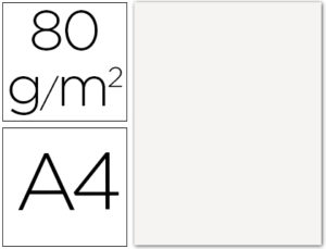 PAPEL COLOR LIDERPAPEL A4 80G/M2 BLANCO PAQUETE DE 15