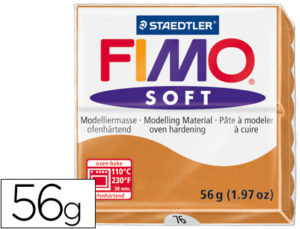 PASTA STAEDTLER FIMO SOFT 56 GR COLOR COGÑAC