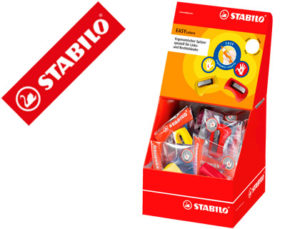SACAPUNTAS STABILO EASYGRAPH ERGONOMICO PARA DIESTROS Y ZURDOS EXPOSITOR 15 UNIDADES