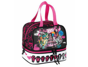 CARTERA ESCOLAR SAFTA MONSTER HIGH DRACULA 1600 BOLSO PORTAMERIENDA 20X20X1,5 CM