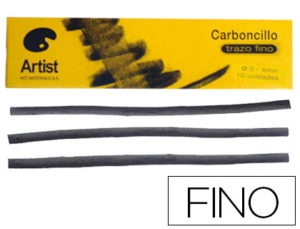 CARBONCILLO ARTIST FINO 3-4 MM CAJA DE 10 BARRAS