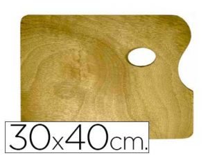 PALETA MADERA ARTIST RECTANGULAR TAMAÑO 30X40X0,05 CM