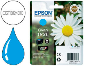 INK-JET EPSON T18XL CYAN EXPRESSION HOME XP-102 XP-205 XP-305 XP-405 CAPACIDAD 470 PAG