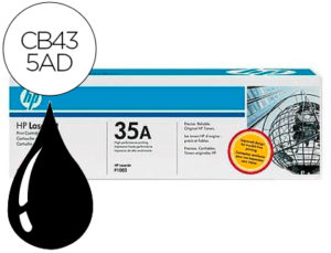 TONER HP LASERJET CB435AD NEGRO 1500 PAG PACK 2