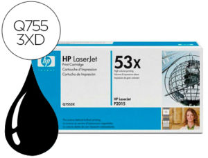 TONER HP LASERJET Q7553X NEGRO 7000 PAG PACK 2