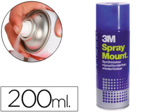 PEGAMENTO SCOTCH SPRAY MOUNT 200 ML ADHESIVO REPOSICIONABLE POR TIEMPO LIMITADO 200 ML