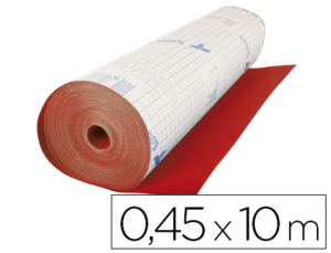 ROLLO ADHESIVO ESPECIAL ANTE COLOR ROJO ROLLO DE 10 MT