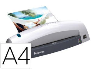 PLASTIFICADORA FELLOWES LUNAR A4 2 RODILLOS HASTA 80 MICRAS