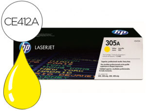 TONER HP 305A LASERJET M351/M451/M375/M475 AMARILLO – 2600 PAG –