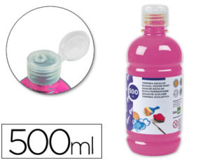 TEMPERA LIQUIDA LIDERPAPEL ESCOLAR 500 ML FUCSIA