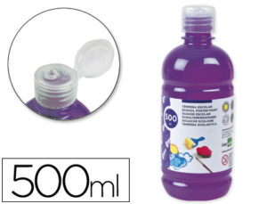 TEMPERA LIQUIDA LIDERPAPEL ESCOLAR 500 ML VIOLETA