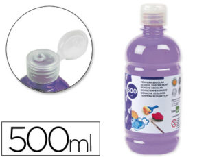 TEMPERA LIQUIDA LIDERPAPEL ESCOLAR 500 ML LILA