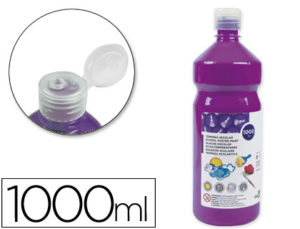 TEMPERA LIQUIDA LIDERPAPEL ESCOLAR 1000 ML VIOLETA