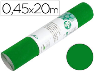 ROLLO ADHESIVO LIDERPAPEL UNICOLOR VERDE BRILLO ROLLO DE 0,45 X 20 MT